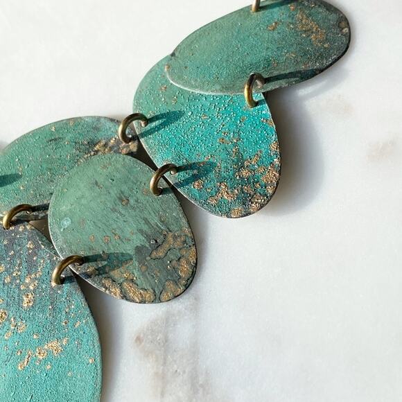 NEW Anthropologie x Sibilia Beach Stones Bib Necklace - Picture 7 of 13